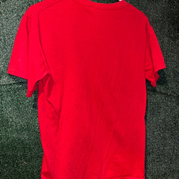 vintage Y2K University of Dayton Flyers Red Out Shirt S Gildan tag Ohio NCAA - Picture 3 of 4